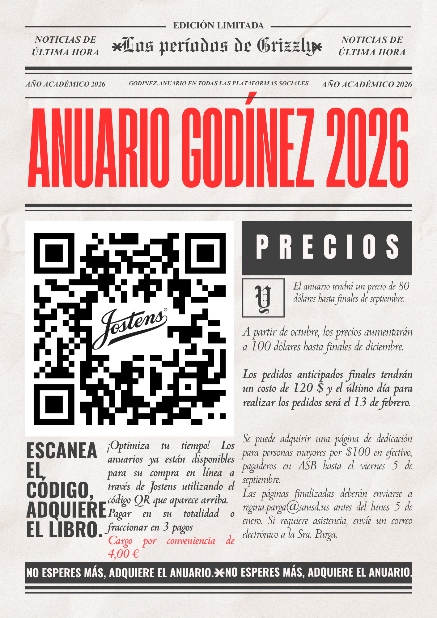 2026 cost Spanish